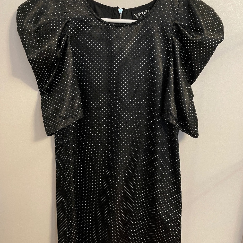 Soaked in Luxury retro 80’s shift dress XS